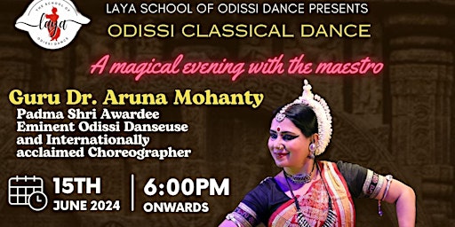 Primaire afbeelding van Odissi Classical Dance by Dr Aruna Mohanty