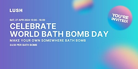 LUSH White Rose World Bath Bomb Day 27th April 24- Bath Bomb Making Session