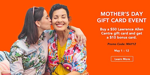 Image principale de Mother's Day Gift Card Event