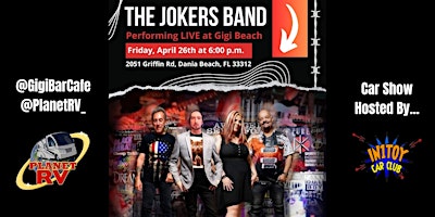 Imagem principal do evento The Jokers Band Perform Live, Food Trucks, Bar & Car Show, Free Event