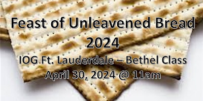 7th Day of Unleavened Bread Feast primary image