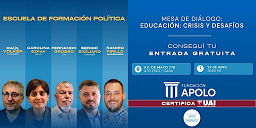 Hauptbild für FUNDACIÓN APOLO | Educación: Crisis y Desafíos