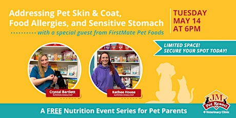 Addressing Pet Skin & Coat, Food Allergies, and Sensitive Stomach