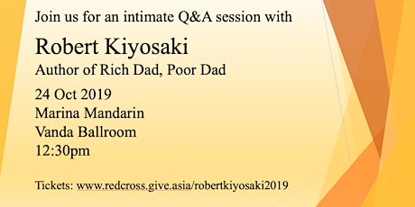 Robert Kiyosaki - Lunchtime Talk Fundraiser primary image