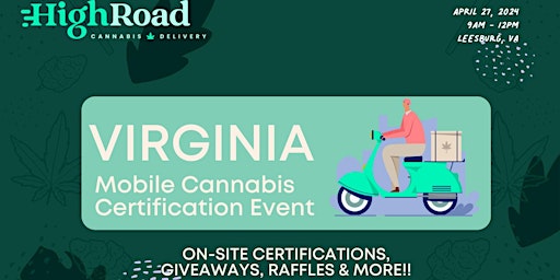 Primaire afbeelding van Leesburg Mobile Cannabis Certification Event!