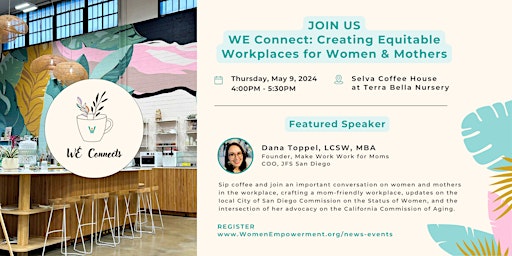 Imagem principal do evento WE Connect: Creating Equitable Workplaces for Women & Mothers