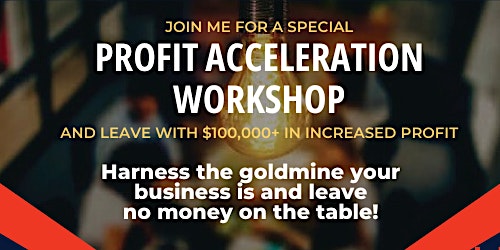 Hauptbild für Profit Acceleration Webinar