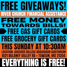 Free Money Towards Bills, Gift Cards, & More! | River Church Baltimore