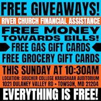 Imagem principal do evento Free Money Towards Bills, Gift Cards, & More! | River Church Baltimore