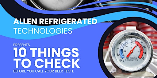 Imagem principal do evento 10 Things to check before you call your beer tech!