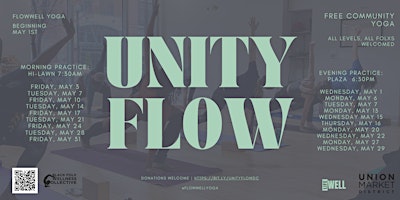 Unity Flow: Free Yoga in Union Market DC primary image