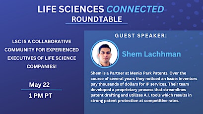 Imagem principal do evento Life Sciences CONNECTED Roundtable