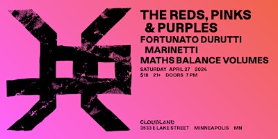Imagen principal de The Reds,Pinks & Purples,Fortunato Durutti Marinetti, Maths Balance Volumes