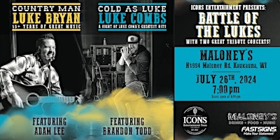 Battle of the Lukes - An ICONIC Tribute to both Luke Combs and Luke Bryan primary image