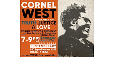 Imagem principal do evento Dr. Cornel West Fundrasier Event
