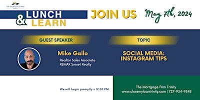 Hauptbild für Lunch & Learn May: Guest Speaker Mike Gallo