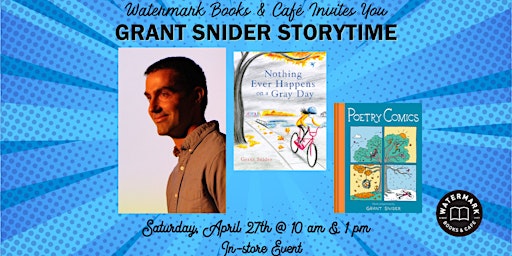 Imagem principal do evento Watermark Books & Café Invites You to Grant Snider
