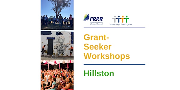 Free grantseeker workshop - Hillston