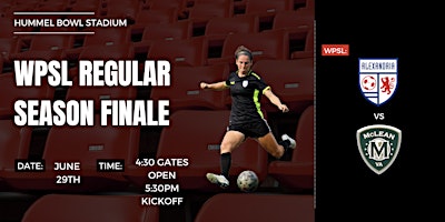 Imagem principal de Alexandria Reds WPSL Regular Season Finale vs. McLean