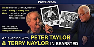 Imagem principal do evento An Evening with Spurs' own Peter Taylor and Terry Naylor in Maidstone