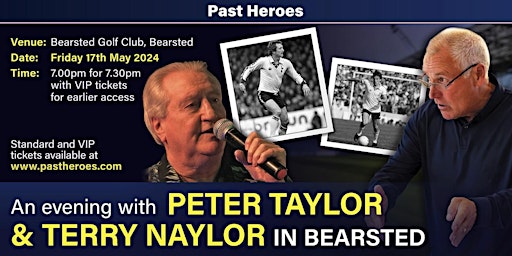 Immagine principale di An Evening with Spurs' own Peter Taylor and Terry Naylor in Maidstone 