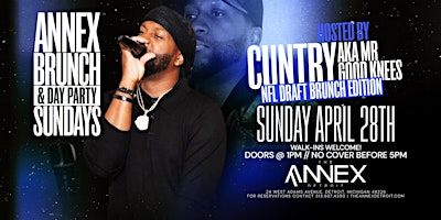 Annex Brunch & Day Party Sunday NFL Draft Brunch Edition on April 28 primary image