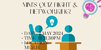 Imagem principal do evento MIM's Quiz Night & Networking