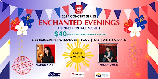 Primaire afbeelding van Enchanted Evenings Concert Series - Filipino Heritage Month