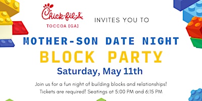 Imagem principal do evento Mother-Son Date Night at Chick-fil-A Toccoa