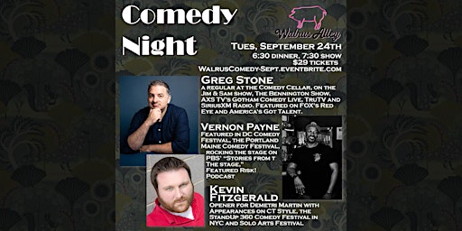 September Comedy Night at Walrus Alley  primärbild