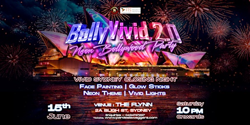 Imagen principal de BollyVivid 2.0 - Neon Bollywood Party(Vivid Sydney Closing Night)