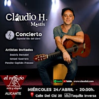 Imagem principal do evento CLAUDIO H. / Concierto especial Día del Libro  ( artistas invitadxs)