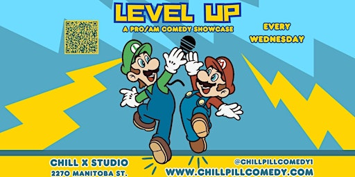 Primaire afbeelding van Level Up Wednesdays - A Professional/Amateur Stand Up Comedy Show