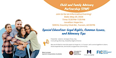 Imagem principal do evento Special Education: Legal Rights, Common Issues, and Advocacy Tips