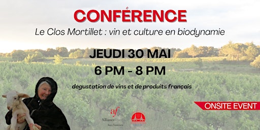 Hauptbild für **Conférence et dégustation: vin et culture en biodynamie** May 30, 6pm