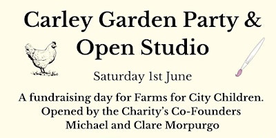 Carley Garden Party and  Open Studio - Charity Day primary image