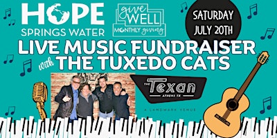 Image principale de 2024 Hope Springs Water Live Music Fundraiser Event with The Tuxedo Cats