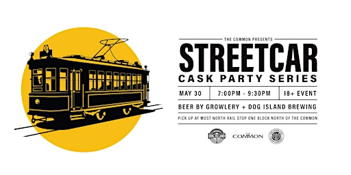 Imagem principal de Growlery & Dog Island Brewing  - Cask Beer Streetcar May 30th - 645 PM