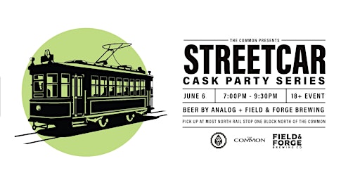 Hauptbild für Analog & Field and Forge Brewing  - Cask Beer Streetcar June 6th - 815 PM