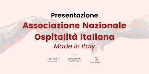 Presentazione ANOI - Ass.ne Nazionale Ospitalità Italiana Made in Italy primary image