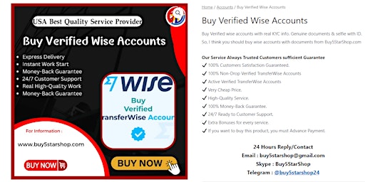 Imagen principal de Top 3 Sites to Buy Verified wise  Accounts In This Year