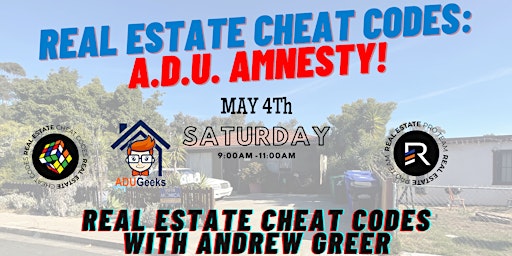 Primaire afbeelding van Real Estate Cheat Codes - A.D.U. Amnesty