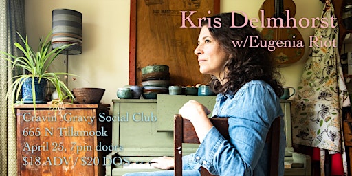 Imagem principal do evento Kris Delmhorst w/ Eugenia Riot at Cravin' Gravy Social Club