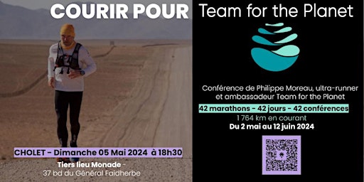 Imagem principal do evento Courir pour Team For The Planet - Cholet
