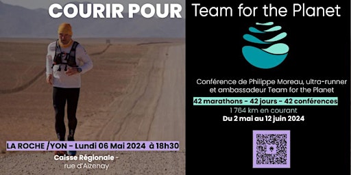 Imagem principal do evento Courir pour Team For The Planet - La Roche sur Yon