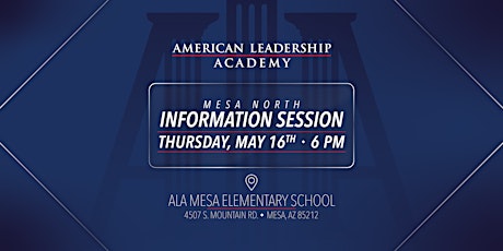 ALA Mesa North May 16 Info Session