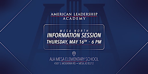 Immagine principale di ALA Mesa North May 16 Info Session 