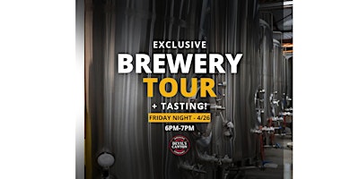 Brewery Tour + Tasting! primary image