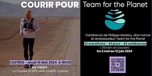 Imagem principal do evento Courir pour Team For The Planet - Castres