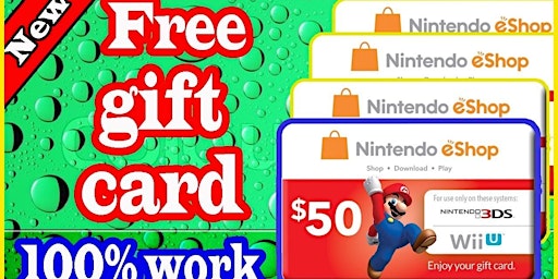 @[LATEST WORK~# Nintendo Gift Card !! Nintendo eShop Codes Gift Card 2024 primary image